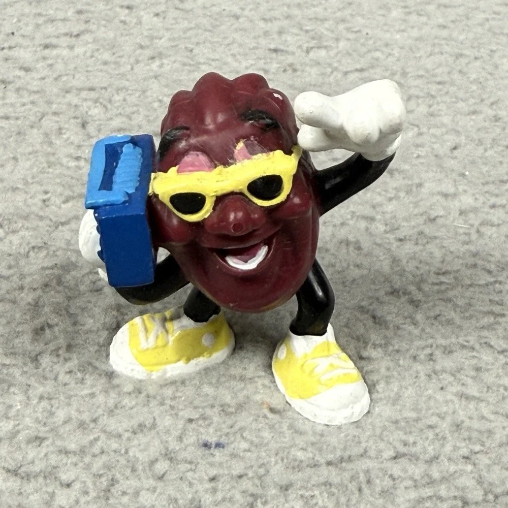 VTG 80s California Raisins Figures Lot of 6 Applause 1988 PVC Musician Surfer